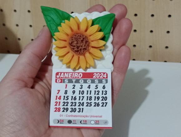Calendário 202 de Biscuit Girassol