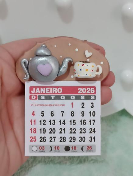 Calendário 2026 Cantinho do Café de Biscuit