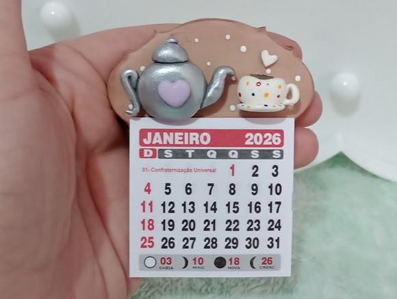 Calendário 2026 Cantinho do Café de Biscuit