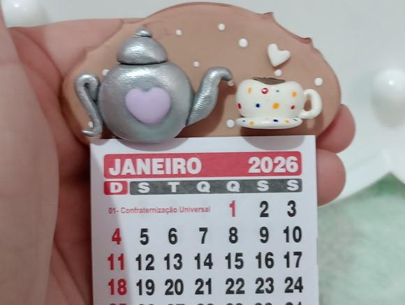 Calendário 2026 Cantinho do Café de Biscuit