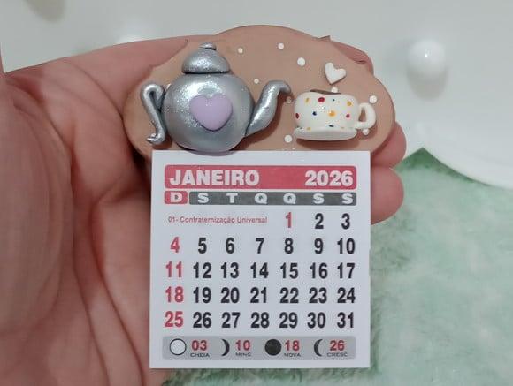 Calendário 2026 Cantinho do Café de Biscuit