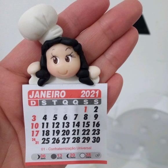 Calendário 2026 com Tema Confeitaria de Biscuit