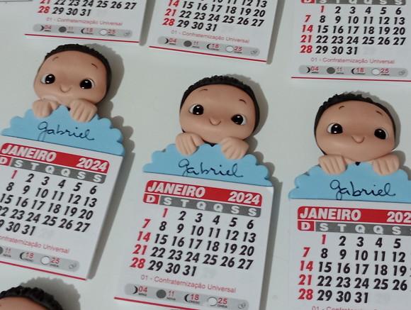 Calendário 2026 Carinha de Menino de Biscuit