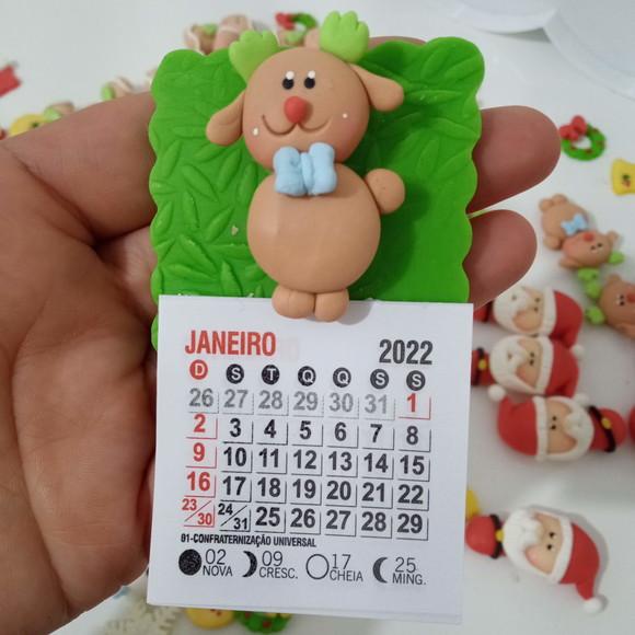 Calendário 2026 com Tema Natalino de Biscuit
