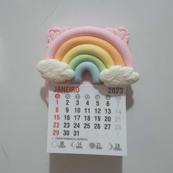 Calendário 2026 de Biscuit Arco-íris