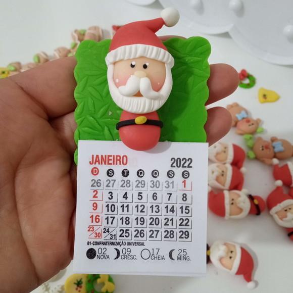 Calendário 2026 com Tema Natalino de Biscuit