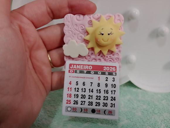 Calendário 2026 Solzinho de Biscuit