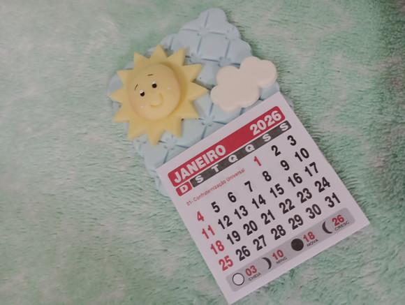 Calendário 2026 Solzinho de Biscuit