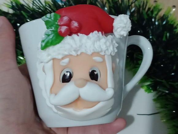 Caneca Personalizada Papai Noel de Biscuit