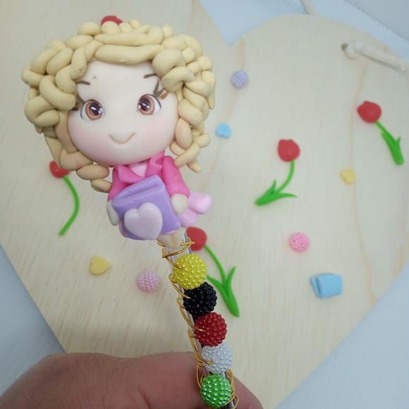 Caneta Decorada de Biscuit Presente