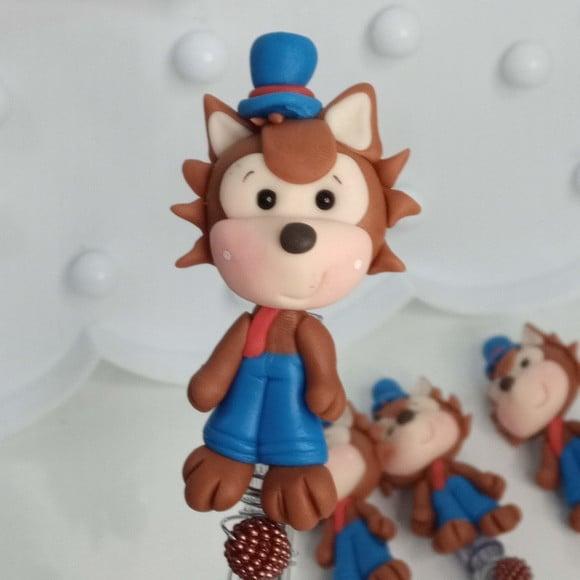 Caneta Lobo Mau de Biscuit Lembrancinha