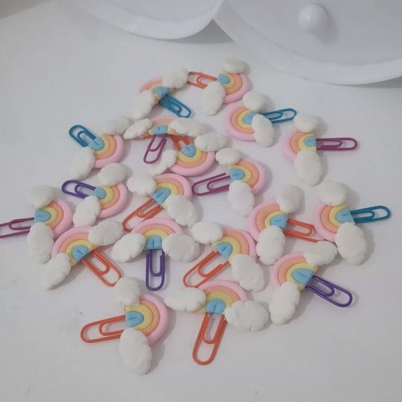 Clips Arco-íris Pacote com Dez