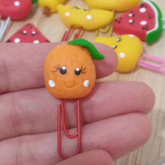 Clips Frutinhas de Biscuit Pacote com Dez