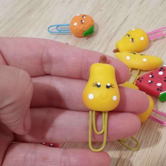 Clips Frutinhas de Biscuit Pacote com Dez