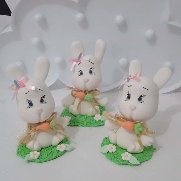 Coelho de Biscuit para Lembrancinhas ou Decoração de Páscoa