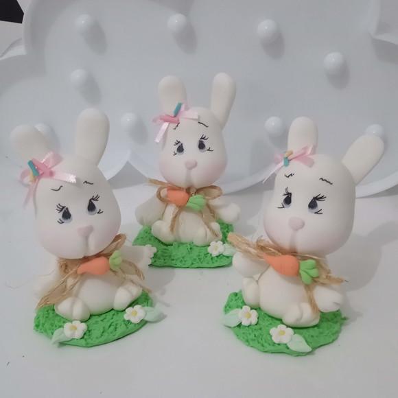 Coelho de Biscuit para Lembrancinhas ou Decoração de Páscoa