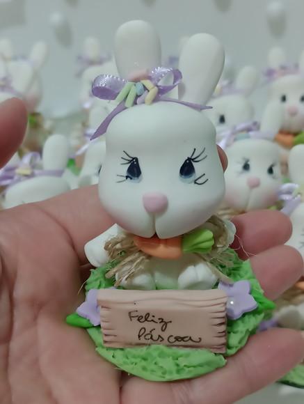 Coelho de Biscuit para Lembrancinhas ou Decoração de Páscoa