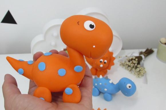 Dinossauro Decorativo para Festa Infantil Seis Peças