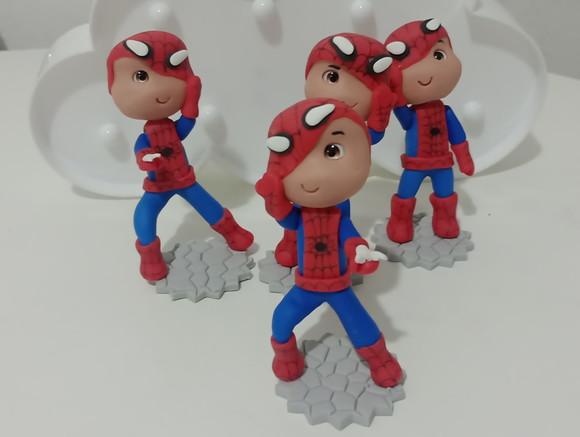 Enfeite Decorativo Biscuit Homem Aranha com Máscara