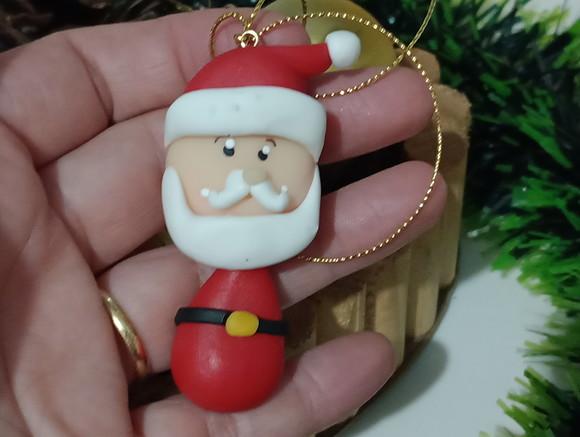 Enfeite Natalino de Biscuit Kit Seis Peças