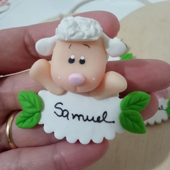 Fazendinha com Nome de Biscuit com Ímã
