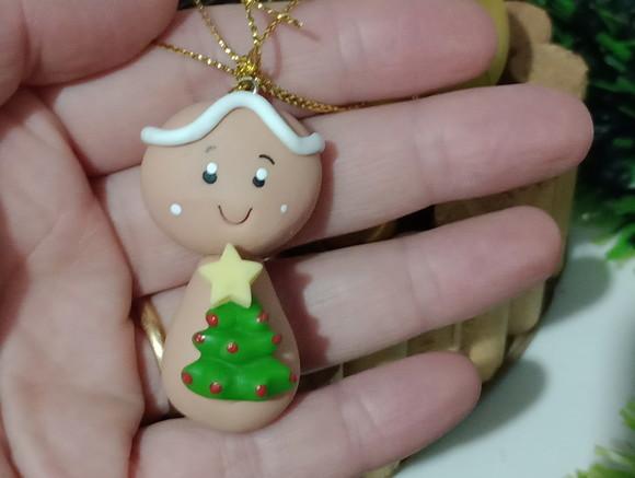Enfeite Natalino de Biscuit Kit Seis Peças