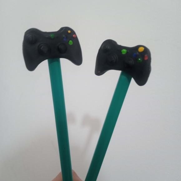 Lápis com Ponteira Tema Vídeo Game de Biscuit
