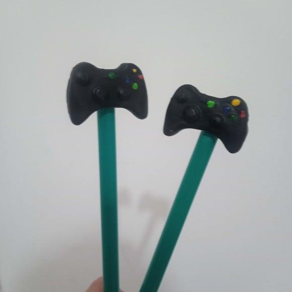 Lápis com Ponteira Tema Vídeo Game de Biscuit