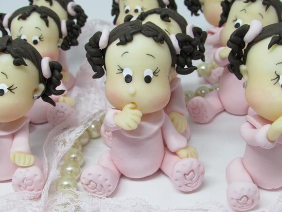Lembrancinha Bebê Menina de Biscuit