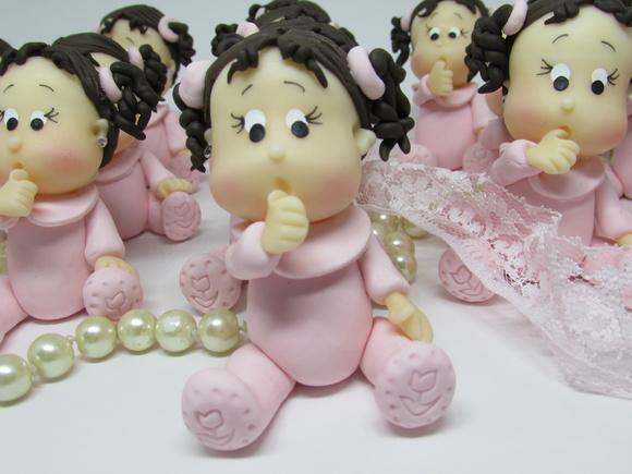Lembrancinha Bebê Menina de Biscuit