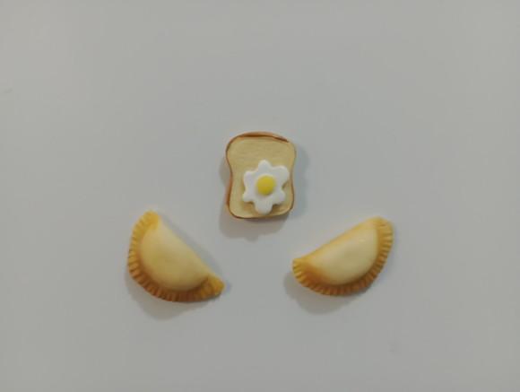Lembrancinha Chá de Cozinha Ímã de Geladeira Pão com Ovo