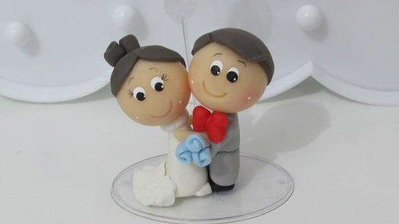 Lembrancinha de Casamento de Biscuit