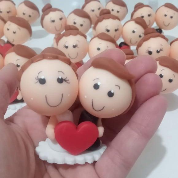 Lembrancinha de Casamento Clássica de Biscuit