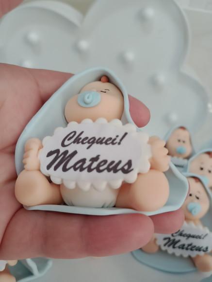 Lembrancinha de Maternidade Bebê com Plaquinha