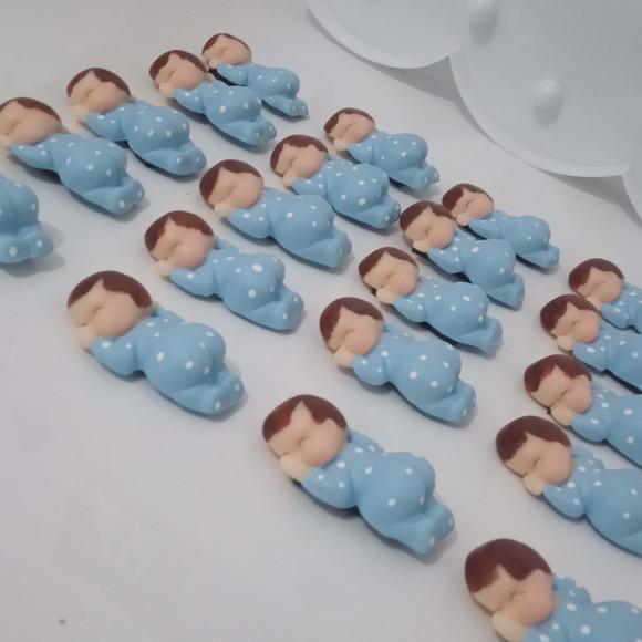 Lembrancinha de Maternidade Menino de Biscuit