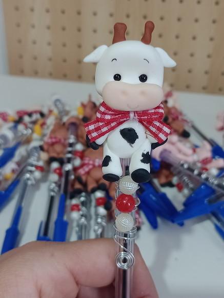 Lembrancinha Fazendinha Caneta Decorada de Biscuit