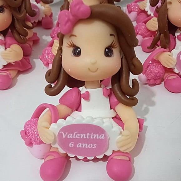 Lembrancinha Menina com Bolsa de Biscuit