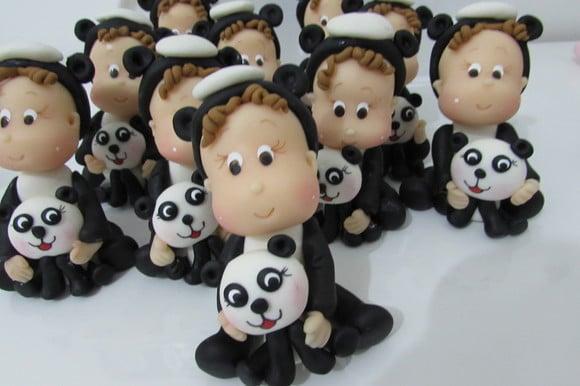 Lembrancinha Menina Panda de Biscuit