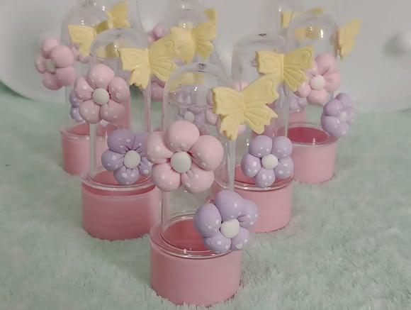 Lembrancinha Mini Tubete Jardim de Biscuit com Dez