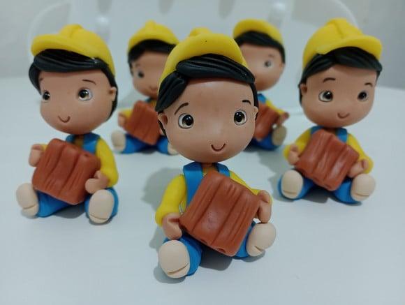 Lembrancinhas Menino Construtor de Bscuit