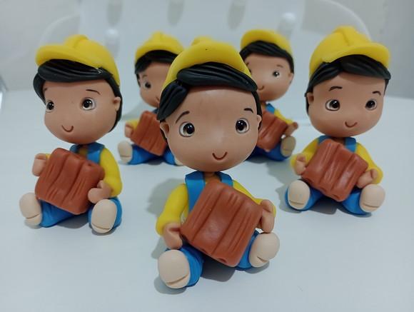 Lembrancinhas Menino Construtor de Bscuit