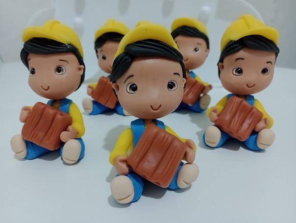 Lembrancinhas Menino Construtor de Bscuit