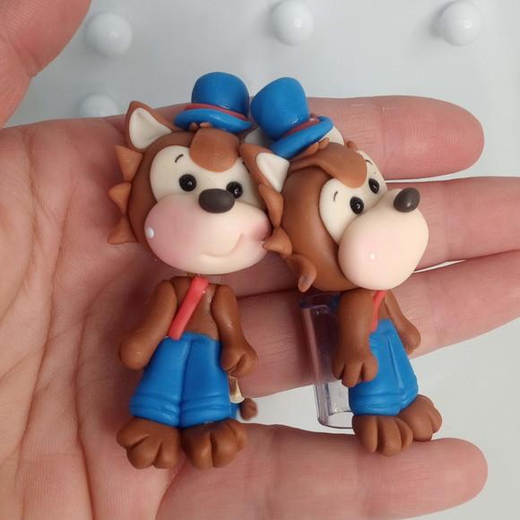 Lobo Mau Ponteira de Lápis para Lembrancinhas de Biscuit