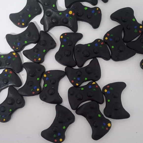 Mini Controle de Vídeo Game de Biscuit Lembrancinhas com Ímã