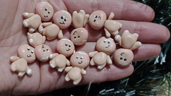 Mini Ginger Pacote com Dez Apliques de Biscuit