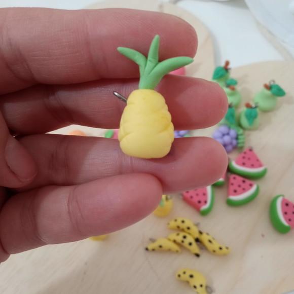 Mini Pingente Frutas de Biscuit Candy Collor