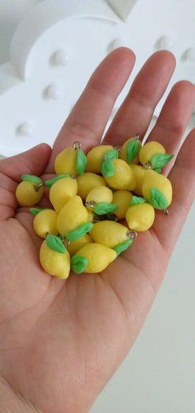 Mini Pingente Limão para Cozinha Lembrancinhas ou Convites