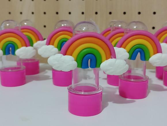 Mini Tubete Arco-íris de Biscuit Tons Fortes com Dez Peças