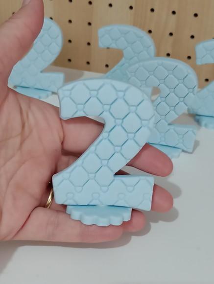 Número de Biscuit com Base para Lembrancinhas
