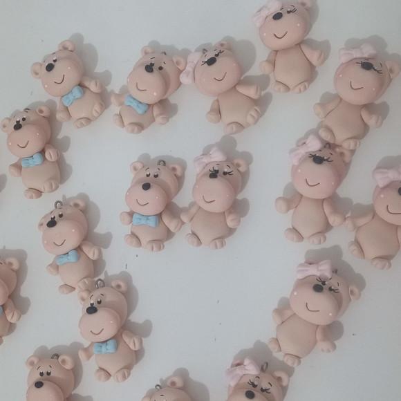 Pingente Ursinho Lembrancinha Chá Revelação